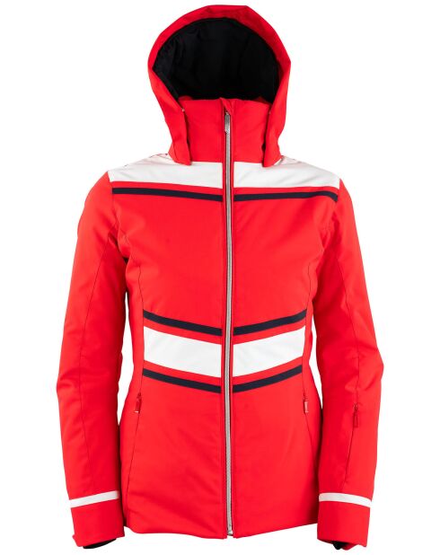Veste de ski Caron rouge/blanc